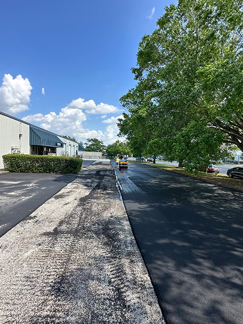 Central Florida Paving crew at work